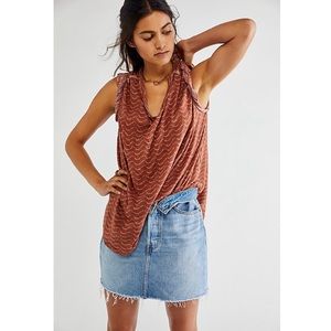 FREE PEOPLE Over Sized Boho Tee | NWOT